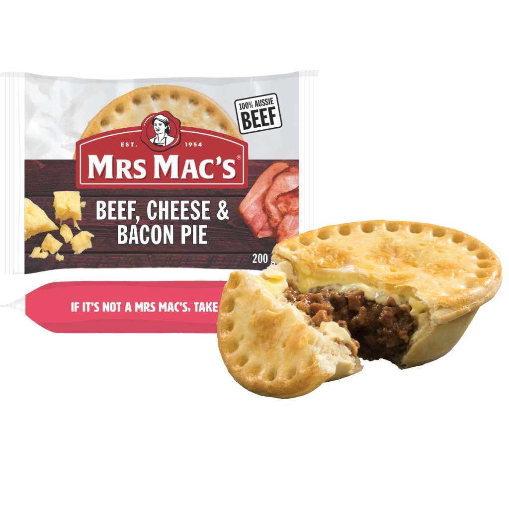 Mrs Macs Chilli Beef N Cheese Pie 200g X 12 Units Per Ctn Southside Milk 